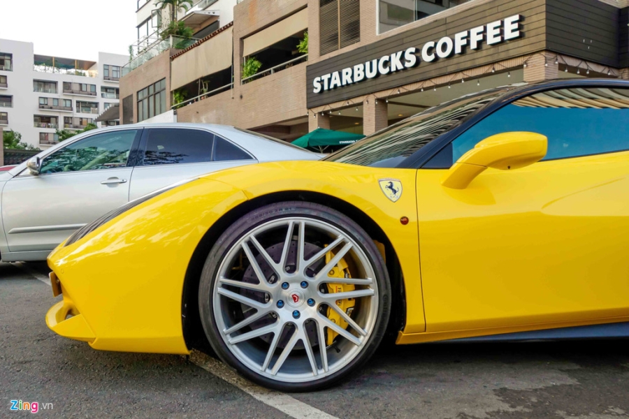 Sieu xe Ferrari 488 GTB mau vang ve tay Cuong Do La hinh anh 5