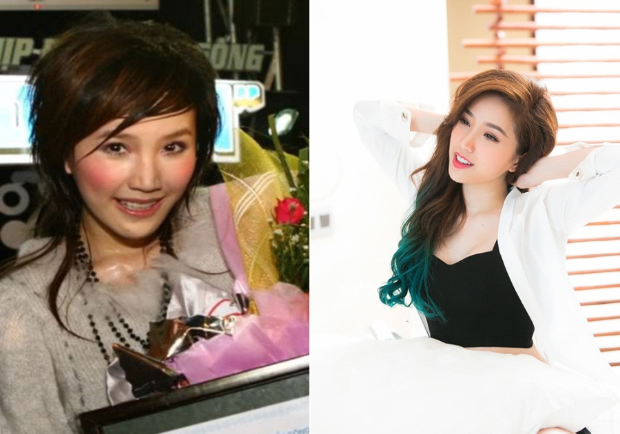 Nhan sac Ngoc Trinh, Ha Ho, Dong Nhi thay doi the nao sau 10 nam hinh anh 3