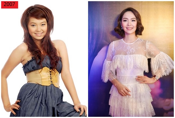 Nhan sac Ngoc Trinh, Ha Ho, Dong Nhi thay doi the nao sau 10 nam hinh anh 6