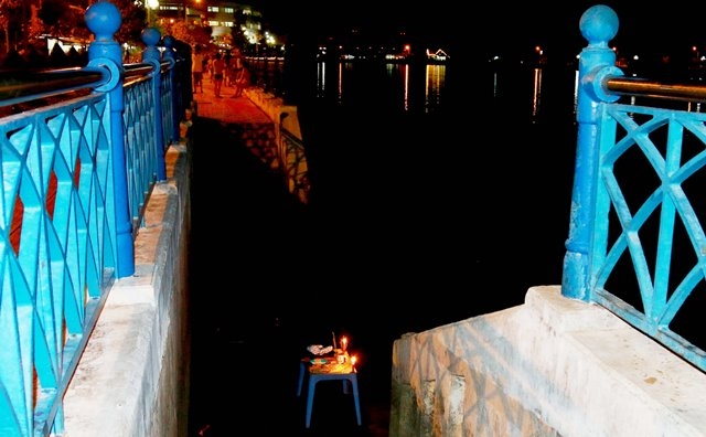 Địa điểm người đàn ông bơi sang sông rồi mất tích
