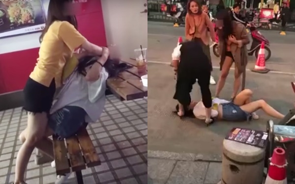 Đi đánh ghen, vợ bất ngờ bị cô gái trẻ tấn công lại ngay trên phố - Ảnh 3.