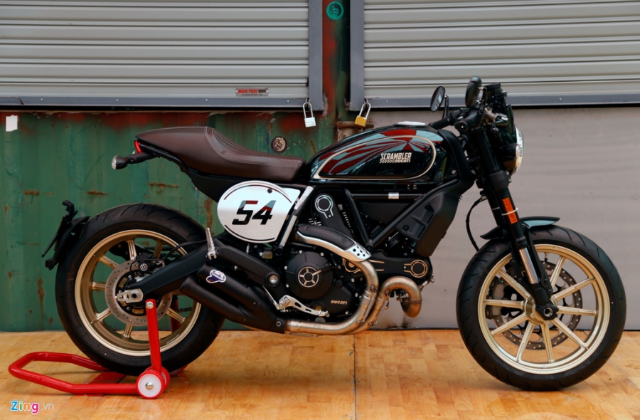 Chi tiet Ducati Scrambler Cafe Racer dau tien Viet Nam hinh anh 2