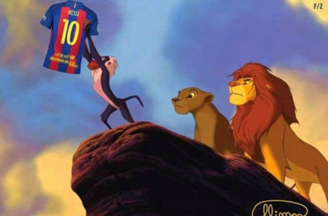 Màn chia vui của Messi trở thành một trào lưu trên internet