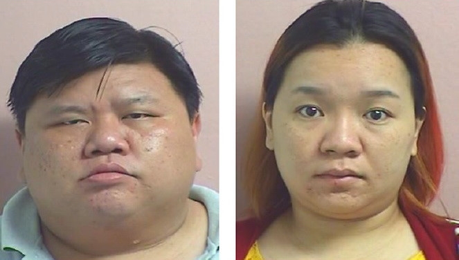 Tran Thi Cam Nhung cùng chồng Cheong Mun Siong /// Chụp từ CNA 
