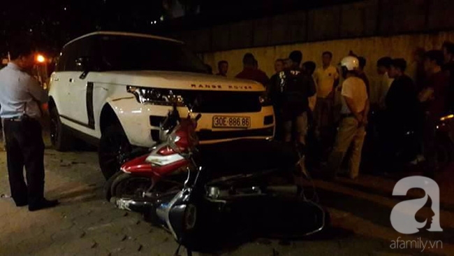 Hà Nội: Tạm giữ thanh niên trộm xe Range Rover đâm hàng loạt xe máy trên đường bỏ chạy - Ảnh 2.