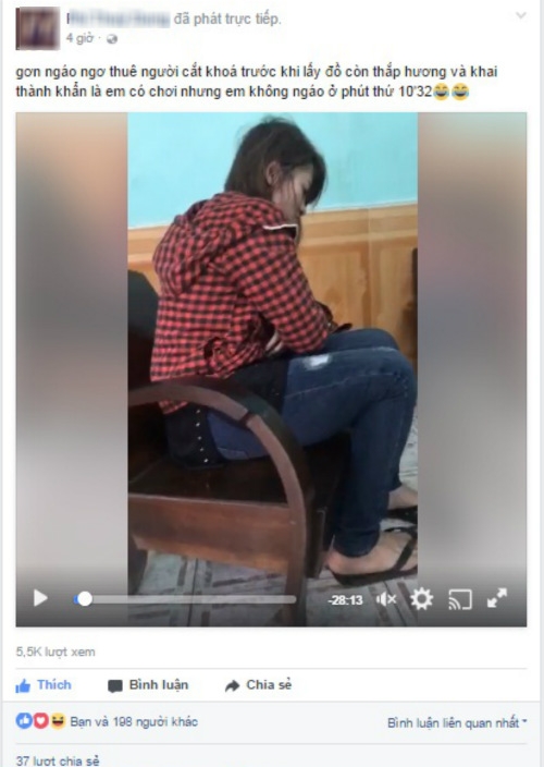 “hot girl” nghi ngao da ngang nhien vao nha dan thap huong cho cac cu roi trom do - 1