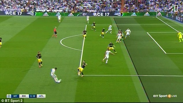 Cựu trọng tài Graham Poll cho rằng C.Ronaldo đã đứng dưới hàng thủ Atletico Madrid nhưng không tham gia vào tình huống