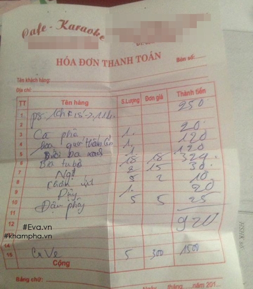 vo te ngua khi phat hien hoa don tien karaoke cua chong co ca phan 