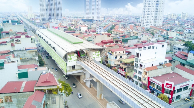  Dự kiến có 13 đoàn tàu hoạt động cùng 12 nhà ga trên cao. 