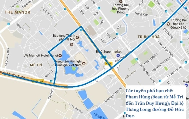 Ha Noi phan luong 10 tuyen pho phuc vu APEC hinh anh 1