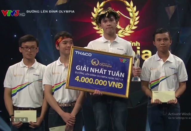 Đỗ Mạnh Việt đăng quang cuộc thi Tuần 3, Tháng 3, Quý III
