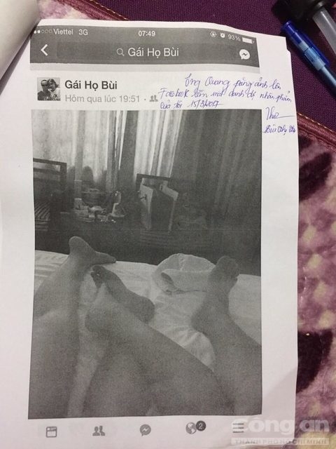 Ảnh nhạy cảm Đức gửi cho anh N và chị T