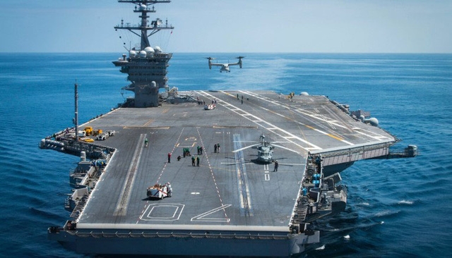  Tàu sân bay USS Ronald Reagan (Ảnh: Hải quân Mỹ) 