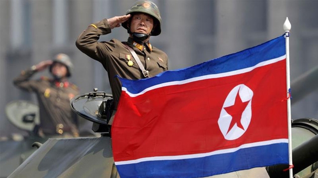 Binh lính Triều Tiên tham gia duyệt binh tại thủ đô Bình Nhưỡng (Ảnh: Reuters)