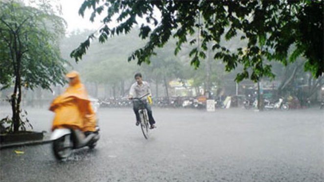 Dự báo thời tiết, bản tin thời tiết, tin thời tiết, thời tiết Hà Nội, mưa diện rộng