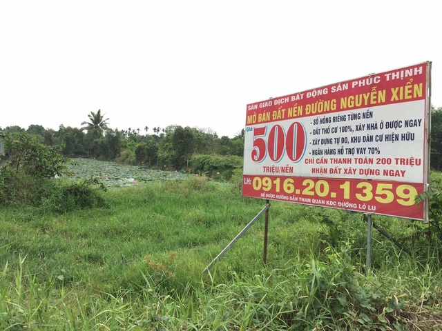 Rao bán đất nền tràn lan