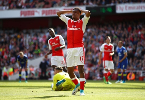 Nỗi buồn của các cầu thủ Arsenal