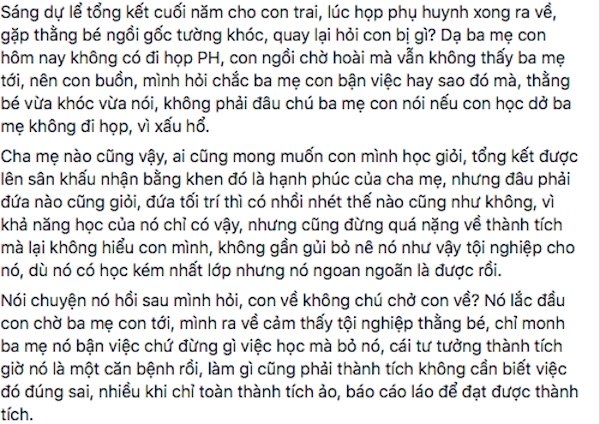 họp phụ huynh, khen thưởng,