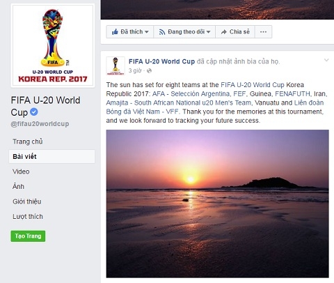 FIFA gui loi chuc tot dep den nhung DT bi loai