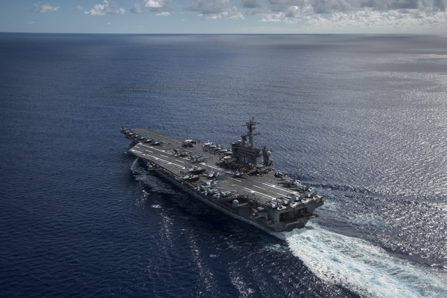  Tàu sân bay USS Carl Vinson của Mỹ. (Ảnh: US Navy) 