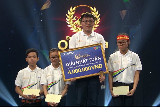 Nam sinh co so diem thi tuan Olympia vuot xa cac doi thu hinh anh 1