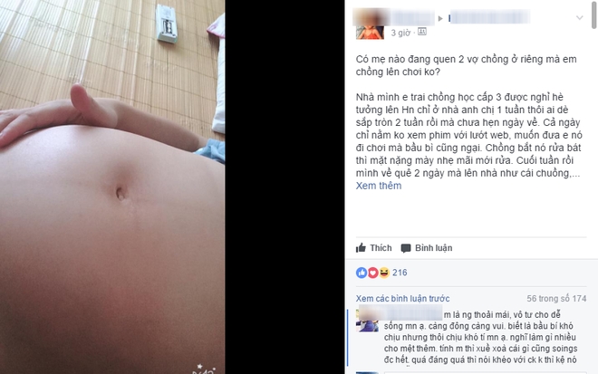 Mẹ bầu 7 tháng than thở về em chồng lười biếng: Cả ngày chỉ biết nằm không, bảo rửa chén thì mặt nặng mài nhẹ - Ảnh 1.
