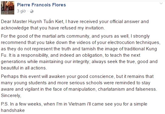 Flores de nghi chuong mon Nam Huynh Dao go clip truyen dien hinh anh 1