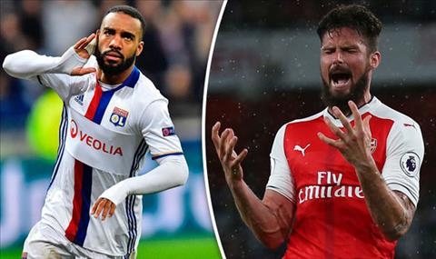 Lyon doi Giroud moi chiu nha Lacazette