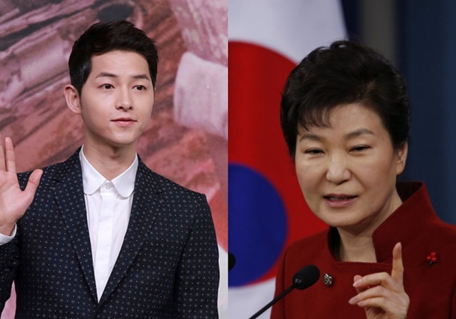 Theo truyền thông Hàn Quốc, giữa Song Joong Ki và bà Park Geun Hye tồn tại mối quan hệ rất thân thiết /// Ảnh: Reuters