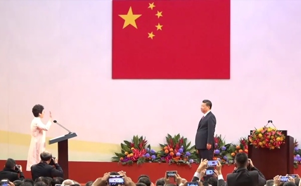 Bà Carrie Lam. Ảnh: HKFP.