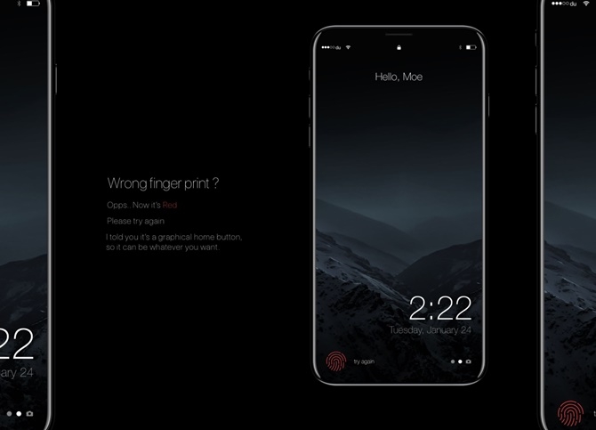 Apple dường như đã thất bại với việc tích hợp máy quét vân tay vào màn hình iPhone 8