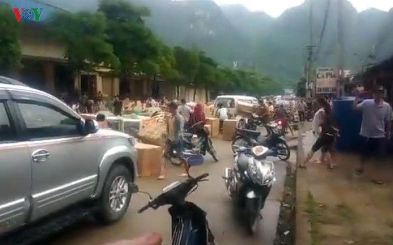 hien truong vu chay lon o cua khau tan thanh, lang son hinh 7