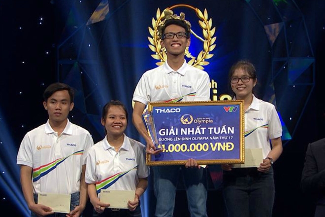 Nam sinh co diem so dan dau ca 4 vong o cuoc thi tuan Olympia hinh anh 1