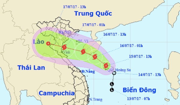 Dự báo thời tiết, Áp thấp nhiệt đới, Tin bão mới nhất, Cơn bão số 2