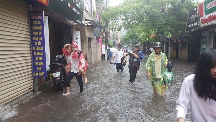 Áp thấp nhiệt đới, Tin bão mới nhất, Cơn bão số 2, mưa lớn, ngập Hà Nội