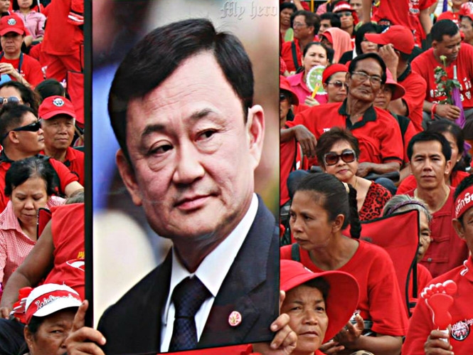 Ông Thaksin Shinawatra hiện đang lưu vong ở nước ngoài /// Minh Quang
