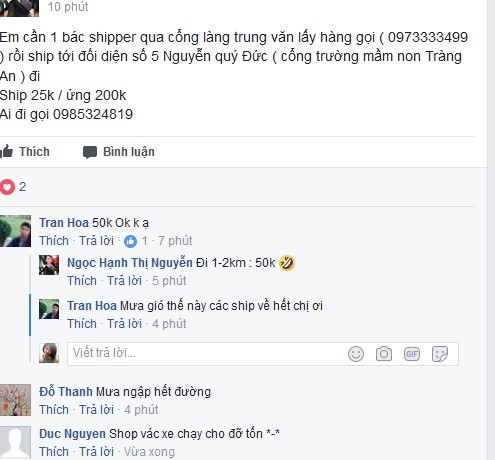 Shipper tang gia, che don vi mua bao hinh anh 1