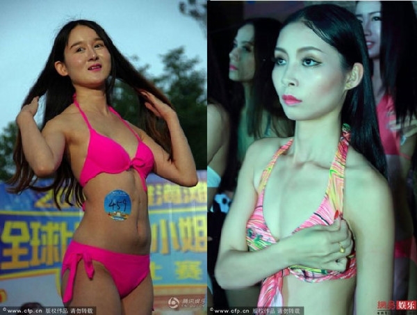 Thi sinh Hoa hau Bikini Toan cau 2017 bi che tu voc dang den guong mat hinh anh 4