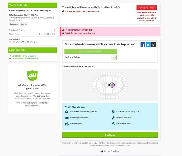 Giá vé chợ đen ở trận đấu này đã được đẩy lên 30.000 USD
