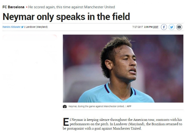 Barca hạ MU: Báo chí mê mệt với Neymar, chê dàn SAO 