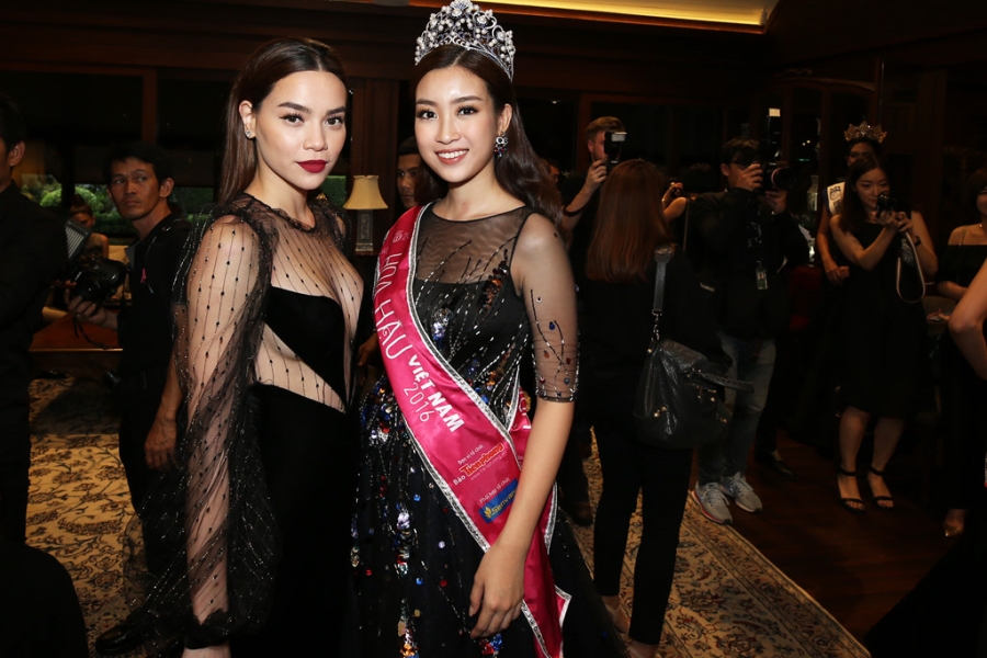 Ho Ngoc Ha, Do My Linh hoi tu dan hoa hau the gioi o Thai Lan hinh anh 8