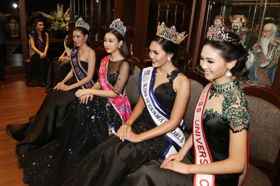 Ho Ngoc Ha, Do My Linh hoi tu dan hoa hau the gioi o Thai Lan hinh anh 11