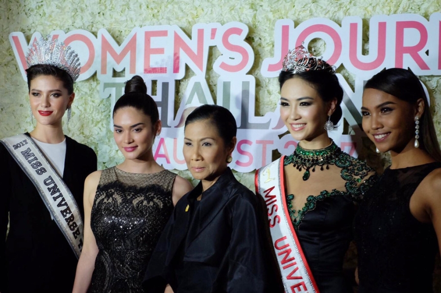 Ho Ngoc Ha, Do My Linh hoi tu dan hoa hau the gioi o Thai Lan hinh anh 16