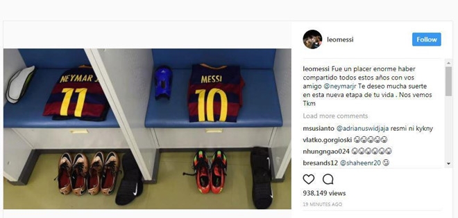 Messi chinh thuc noi loi tu biet Neymar hinh anh 1