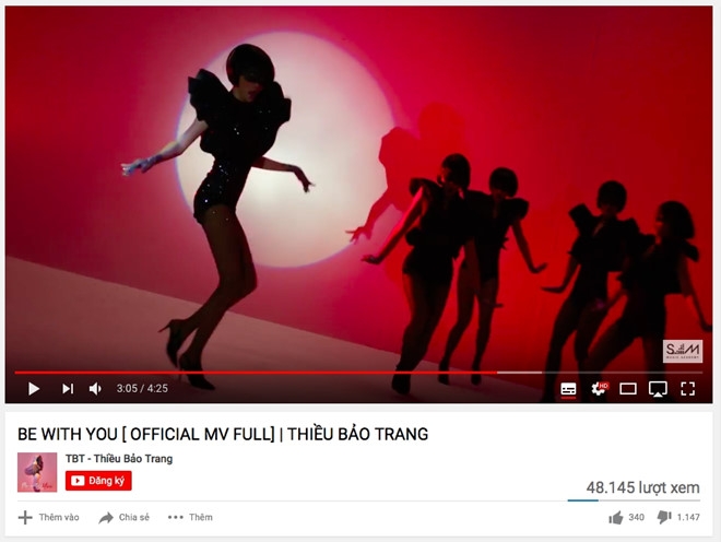 MV nua ty cua Thieu Bao Trang bi nhieu 'dislike' vi fan Son Tung hinh anh 1