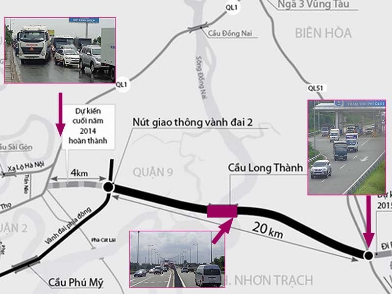 Kẹt xe trên cao tốc, lan từ TP.HCM đến Đồng Nai - ảnh 1