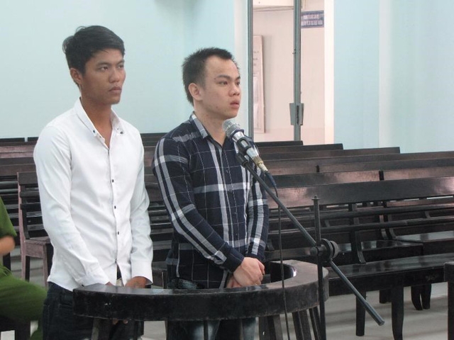 Bị cáo Cường và Trường trước tòa