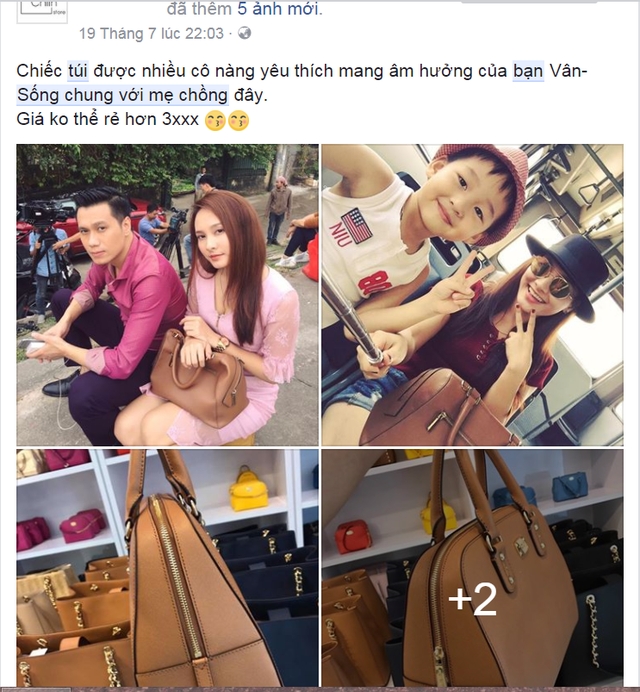 Mẫu túi xách được diễn viên sử dụng gần như ngay lập tức được bày bán trên mạng
