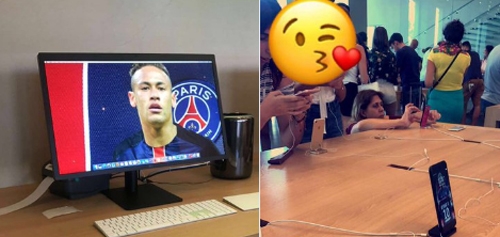 hinh-anh-neymar-khoac-ao-psg-tran-ngap-cua-hang-o-barcelona