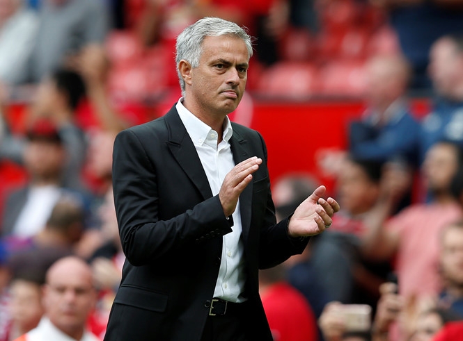 HLV Mourinho vẫn bình thản dù M.U đại thắng trong trận ra quân /// Reuters